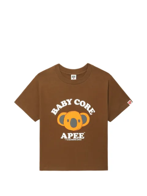 A BATHING APE® graphic print T-shirt Brown 00CCSL702306L