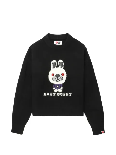 A BATHING APE® bunny graphic sweater Black 00CKNL702312L