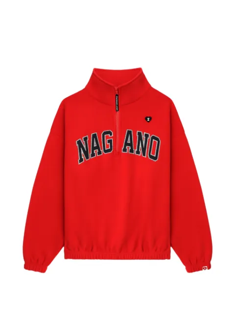 A BATHING APE® zip-up appliqué sweatshirt Red 00CSWL702301L