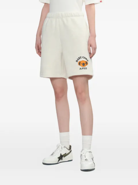 A BATHING APE® graphic detail shorts Neutrals 00CSPL702304L