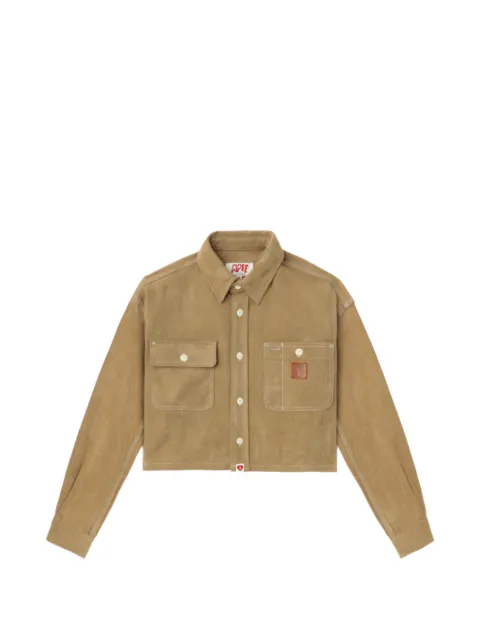 A BATHING APE® pocket button shirt Brown 00CSHL702305L