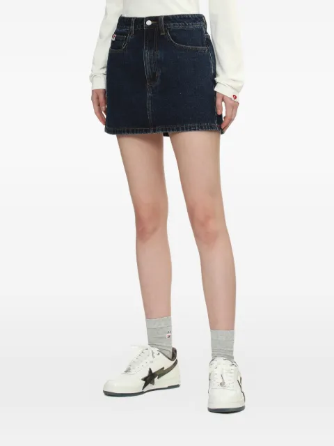 A BATHING APE® heart-motif mini skirt Blue 00CDKL702301L