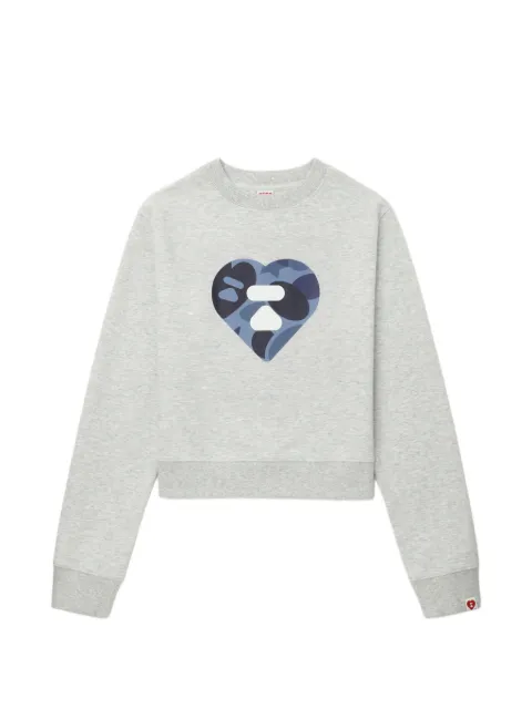A BATHING APE® heart print top Grey 00CSWL702316L