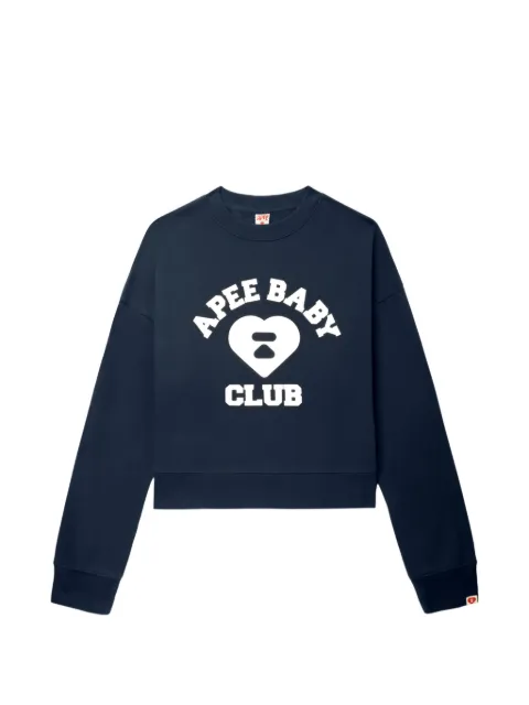 A BATHING APE® logo print knitwear Blue 00CSWL702320L