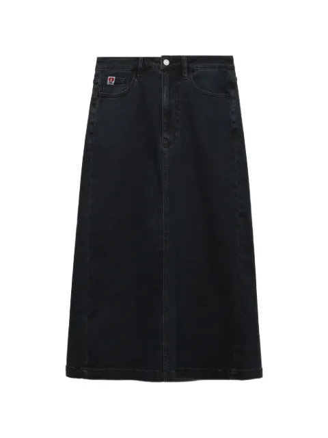 A BATHING APE® denim maxi skirt Grey 00CDKL702304L