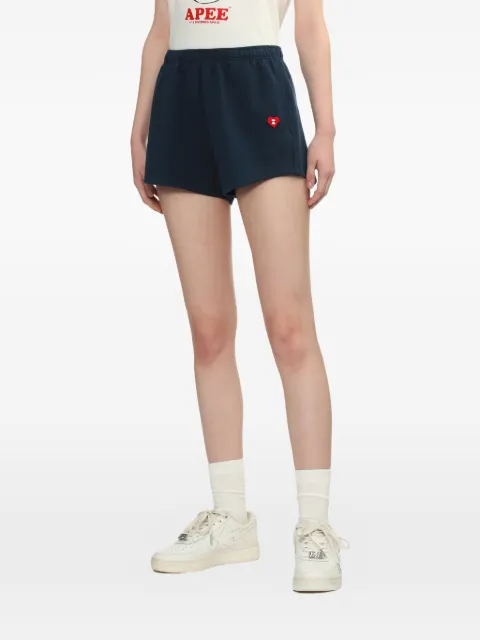 A BATHING APE® embroidered drawstring shorts Blue 00CSPL702302L