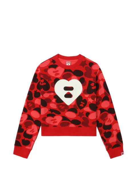 A BATHING APE® heart-print sweater Red 00CSWL702318L