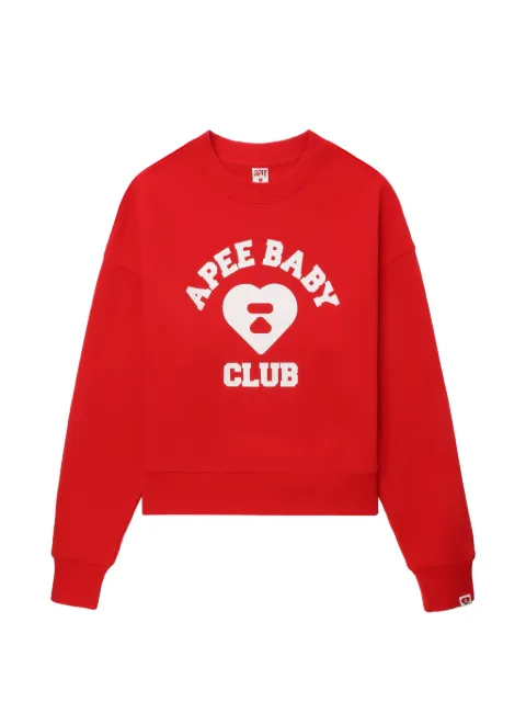 A BATHING APE® slogan-print sweatshirt Red 00CSWL702320L