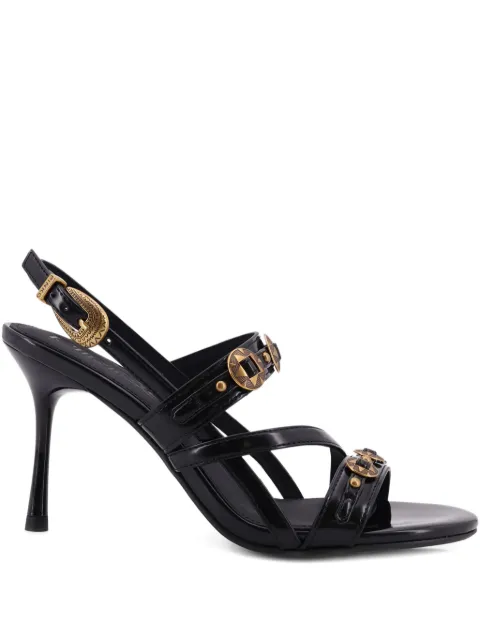 PINKO high slingback sandals with straps and studs Black SD0511E037