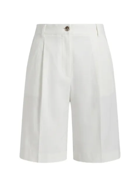 PINKO bermuda shorts with pressed pleat detail White 106594A34I
