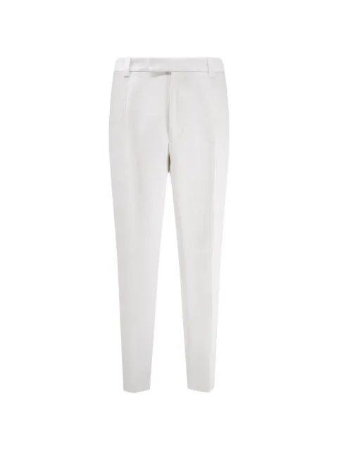 BOSS pressed-crease trousers White 50561375
