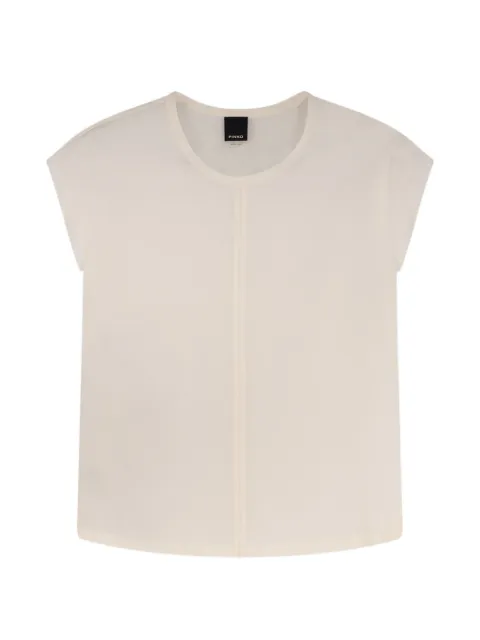 PINKO Blossom silk shirt Neutrals 106195A2T7