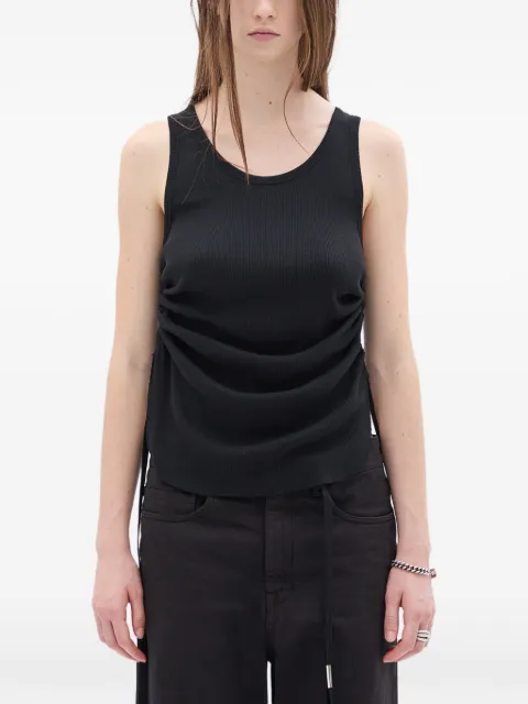 Ann Demeulemeester Mara draped-detail tank top Black B0011982FA659
