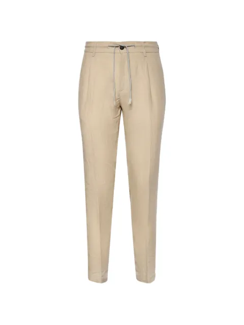 Eleventy drawstring-fastening trousers Neutrals M75PANG03TES0I139102