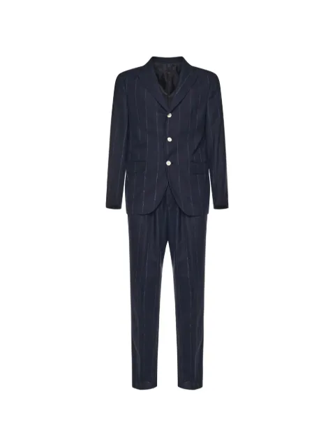 Eleventy single-breasted pinstripe suits Blue M75ABUD01TES0M091