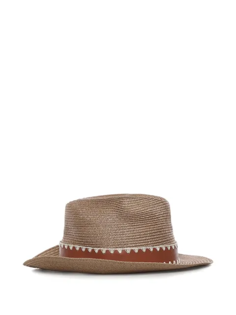 Eleventy interwoven sun hat Neutrals M77CPLM12TES0M118