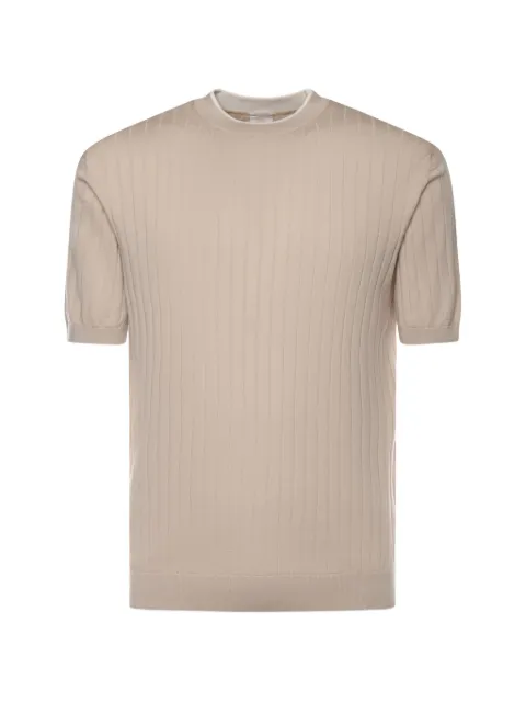 Eleventy cotton ribbed T-shirt Neutrals M76MAGM64MAG0M0410301