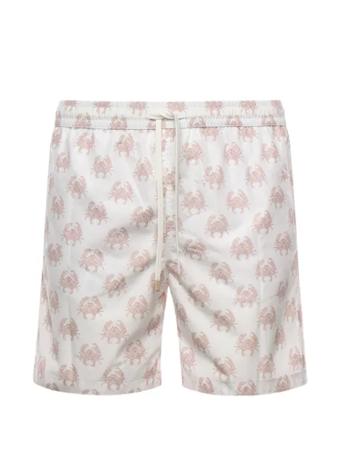 Eleventy crab-print swim shorts Neutrals M75BEAM01TES0M261
