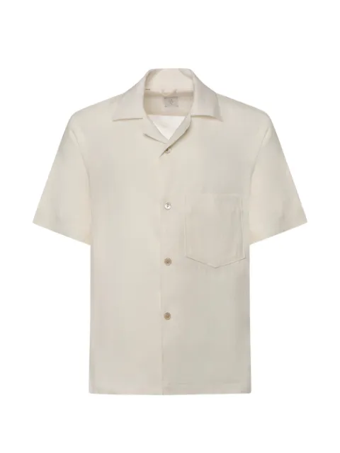 Eleventy pocket short-sleeve shirt Neutrals M75CAMK09TES0I139