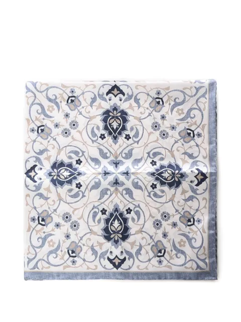 Eleventy geometric-print scarf Neutrals M77ACCG02TES0M0710008