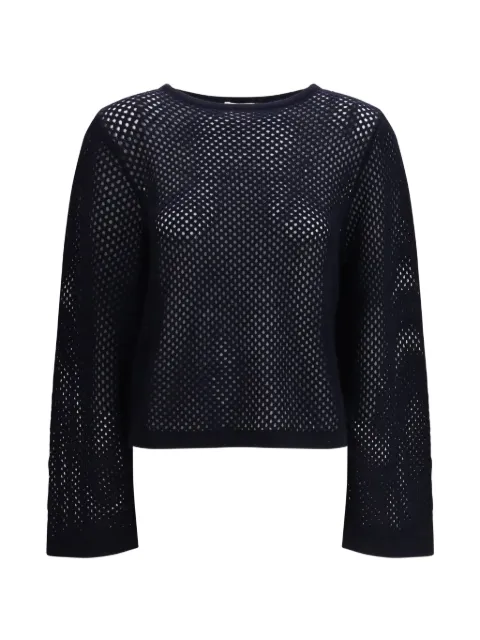 Allude boatneck knit sweater Black 26217642