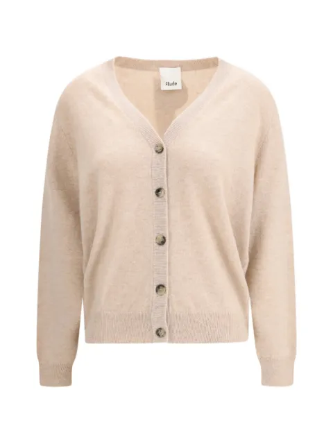 Allude button V-neck cardigan Neutrals 26211190
