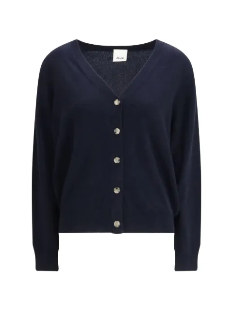 Allude V-neck button cardigan Blue 26211190