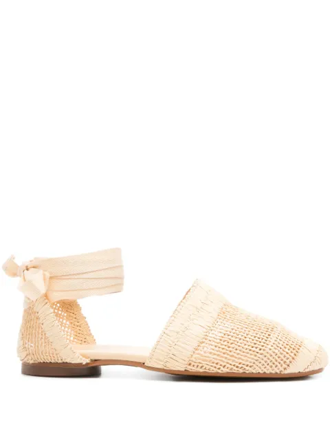 Castañer tie woven espadrilles Neutrals 026147