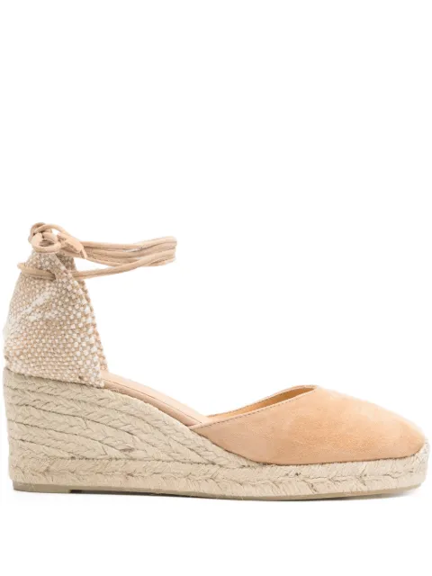 Castañer CARINA tie ankle espadrilles Neutrals 021741