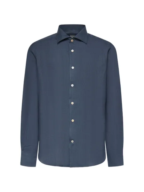 Eleventy long-sleeve button-down shirt Blue M75CAMJ12USATES0I13919