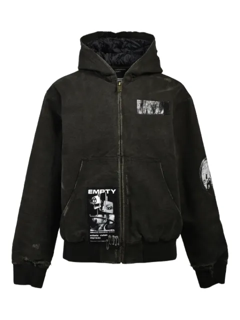 Enfants Riches Déprimés graphic-print hooded jacket Black 030561