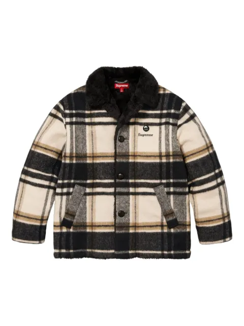 Supreme plaid-pattern jacket Neutrals SU26768