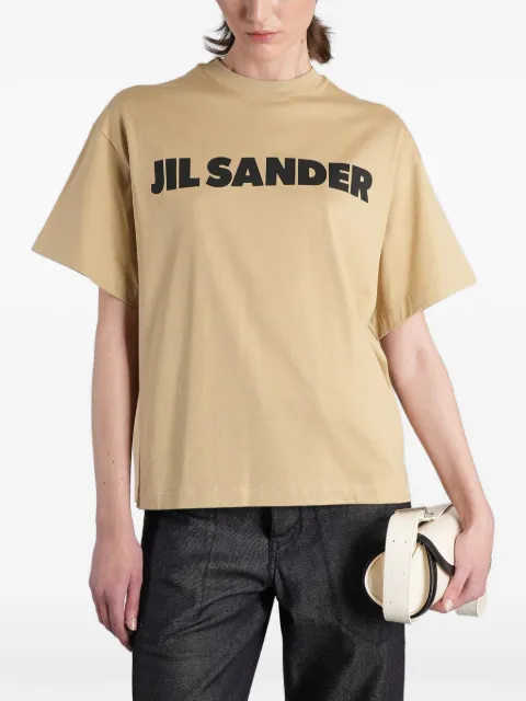 Jil Sander logo-print T-shirt Neutrals J02GC0140J20347