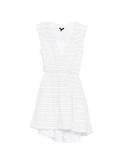 Maje short flared open-back dress White MFPRO04787