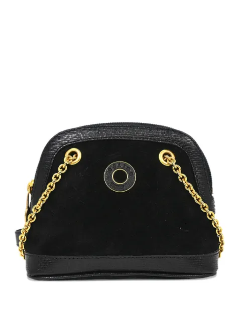 Celine Pre-Owned 1990-2000s chain cross body bag Black 124975