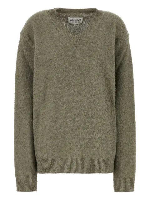 Maison Margiela V-neck sweater Green S50HN0011M13108