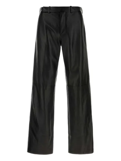 FENDI leather trousers Black FPP867AQOI