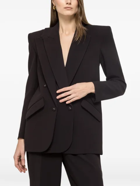 NISSA layered-detail blazer Black S16379