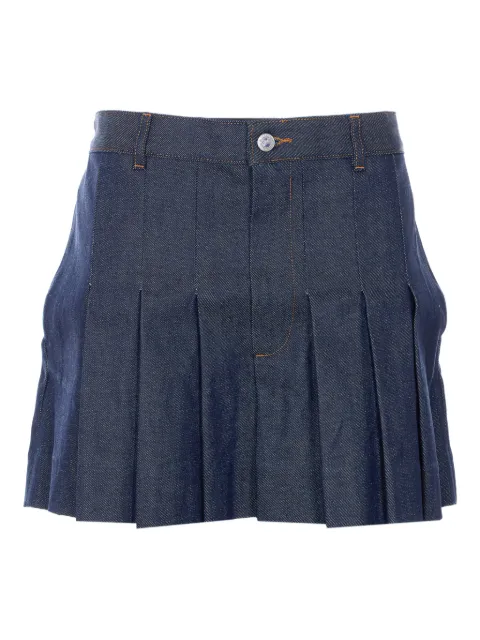 A.P.C. pleated mini skirt Blue COGDFF06504IAI