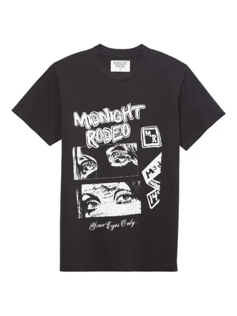 MIDNIGHT RODEO Your Eyes Only graphic T-shirt Black MRT49