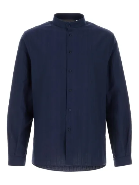 Brunello Cucinelli mandarin-collar shirt Blue MA6760625C2190