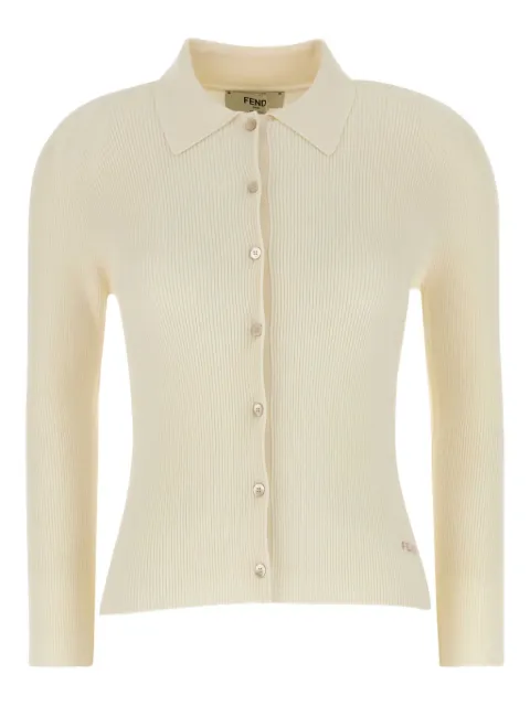 FENDI ribbed-knit shirt Yellow FZE558AW4B