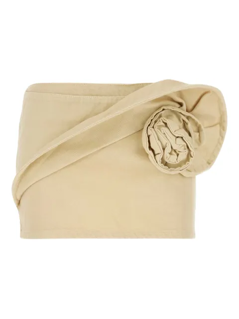 Magda Butrym floral mini skirt Neutrals 203426BEIGE