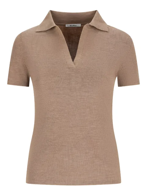 Max Mara V-neck knitted top Brown 2611361171600