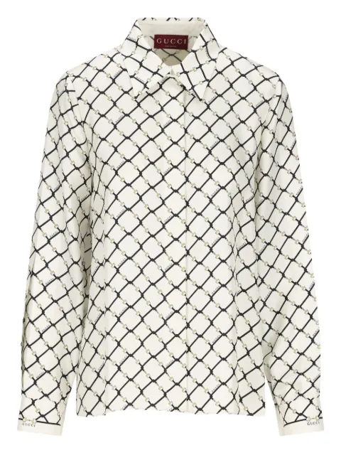 Gucci printed shirt White 852949ZAUMY