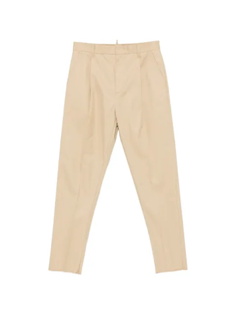 DSQUARED2 pleated-front tailored trousers Neutrals S74KB1133S41794