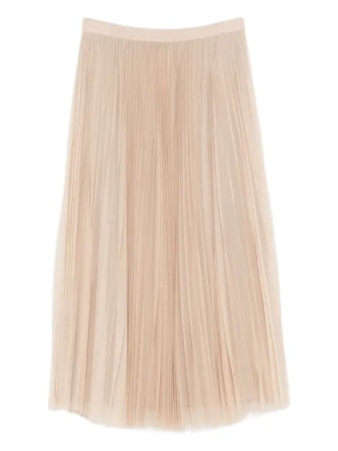 Fabiana Filippi pleated tulle skirt Neutrals GND266F426L738