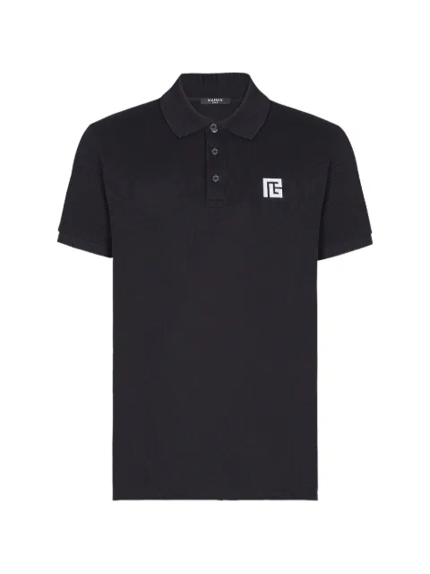 Balmain logo polo shirt Blue GH1GB085BC87