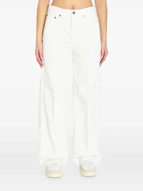Haikure Winona logo-patch jeans White HEW03300GF172PX