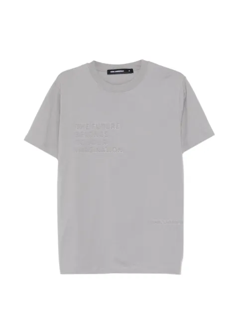 Karl Lagerfeld cotton T-shirt Grey 755061561241940